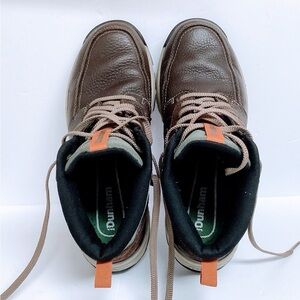 Dunham Men's Brown Waterproof Leather Boots Size 8